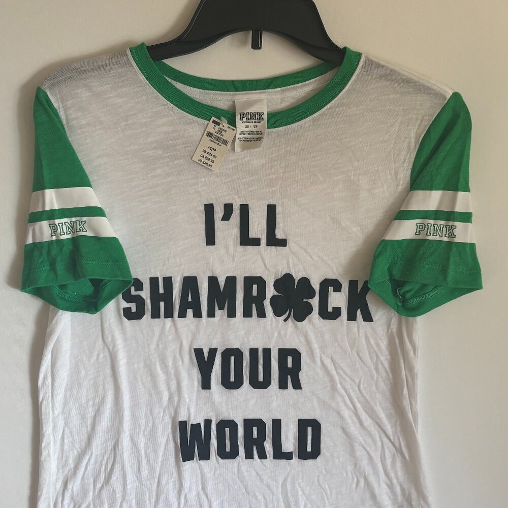 VS PINK “I’ll Shamrock Your World” Tee • XS